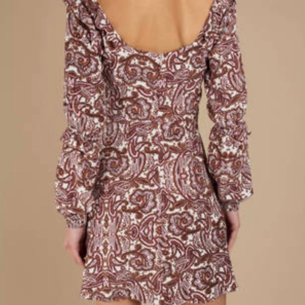 For Love and Lemons Georgi Lilac Paisley Dress XS NWT - Picture 3 of 9